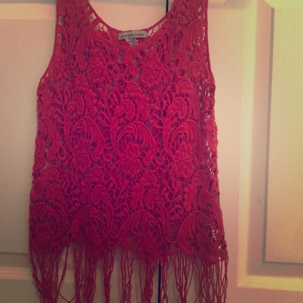 Red Charlotte Russe Top